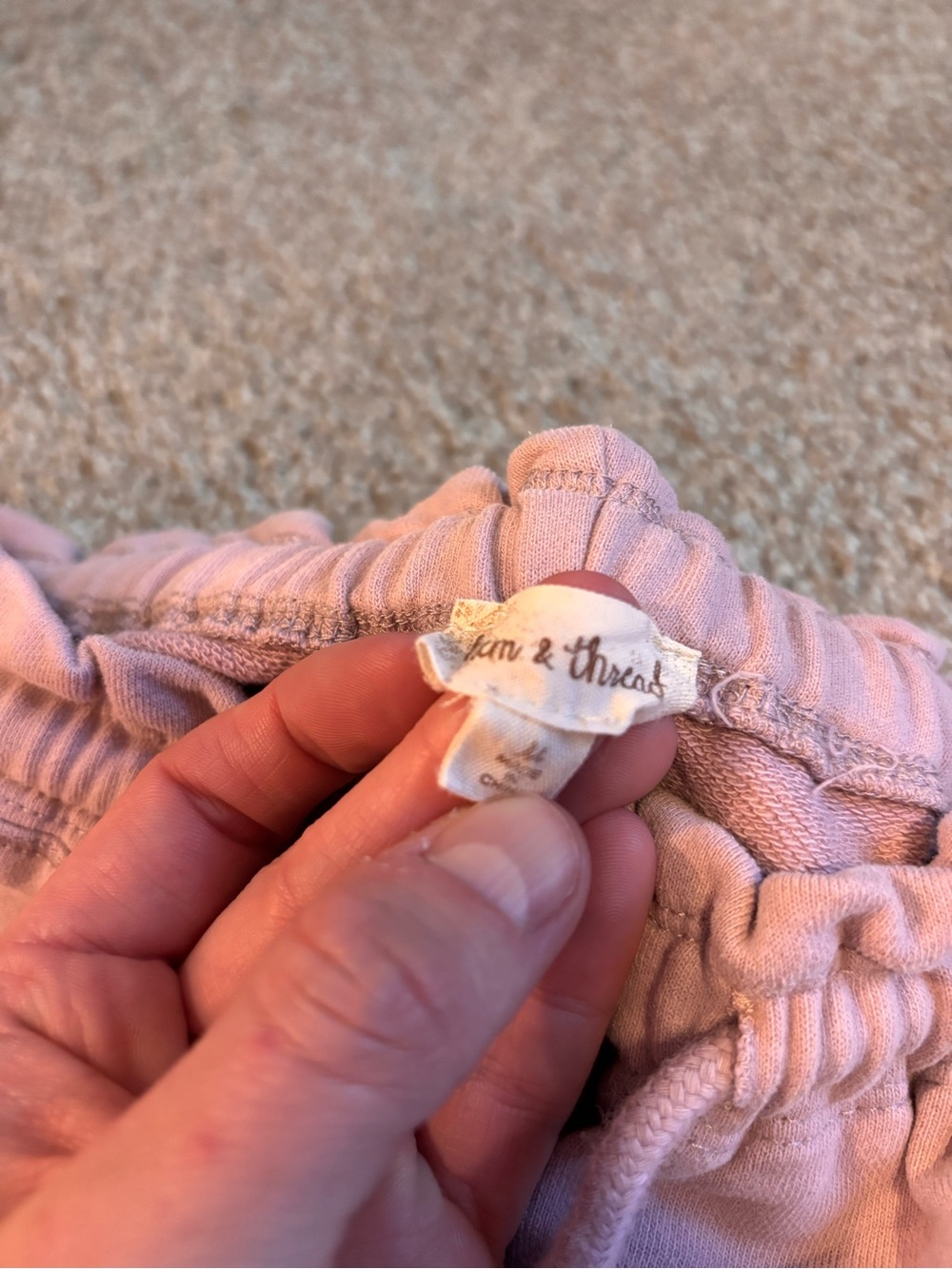 Hem & Threads Pink Sweatpants - Picture 3 of 4